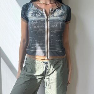 Cop Copine Zip-Up Top